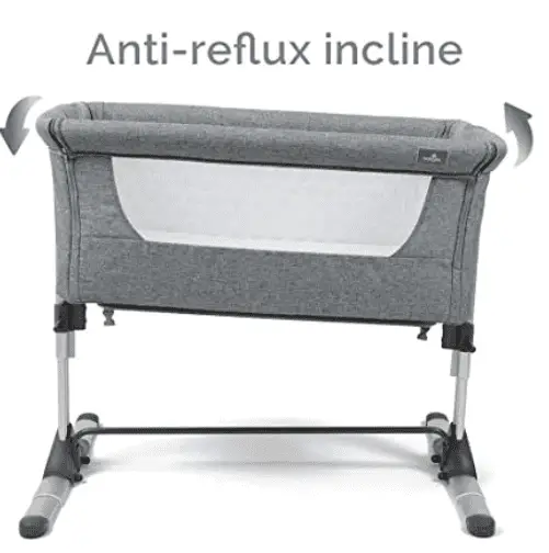 Crib in reflux position