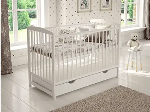 Jacob Wooden Cot Bed. meets cot safety standards uk