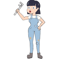 health and safety for a plumber. lady plumber
