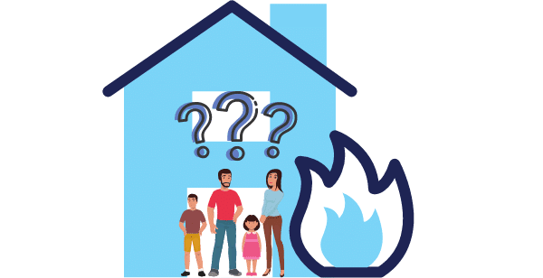 family wondering what should you do if you discover a fire